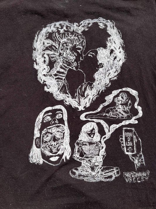 Future of Love 3x black short sleeve graphic tee shirt