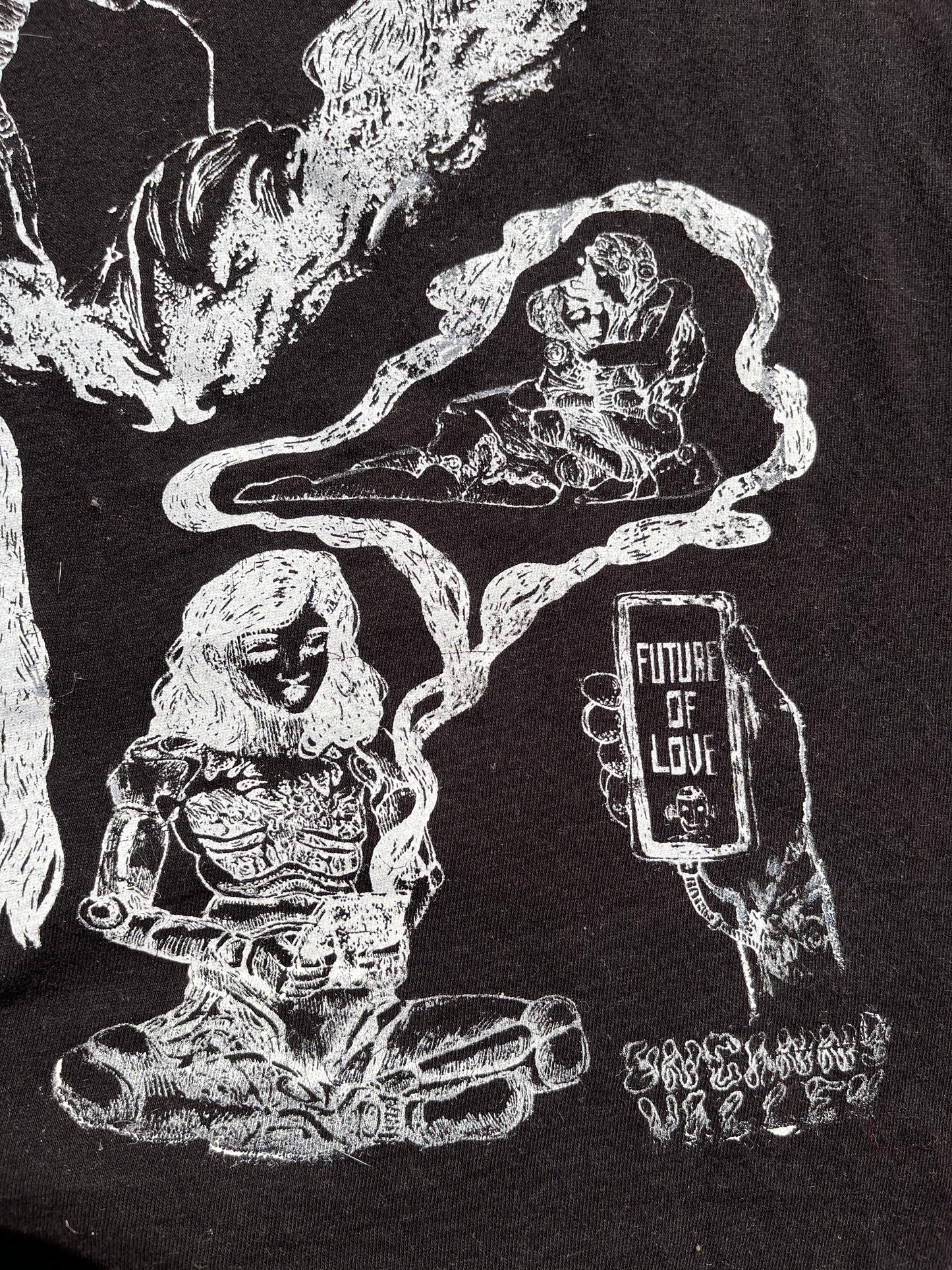 Future of Love 3x black short sleeve graphic tee shirt