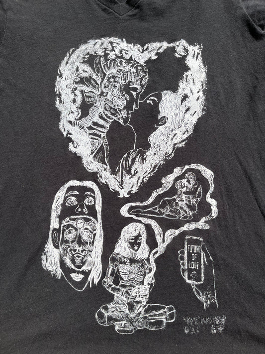 Future of Love SMALL black short sleeve graphic tee shirt