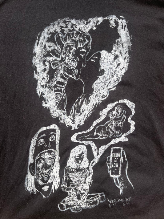 Future of Love MEDIUM black graphic tee shirt
