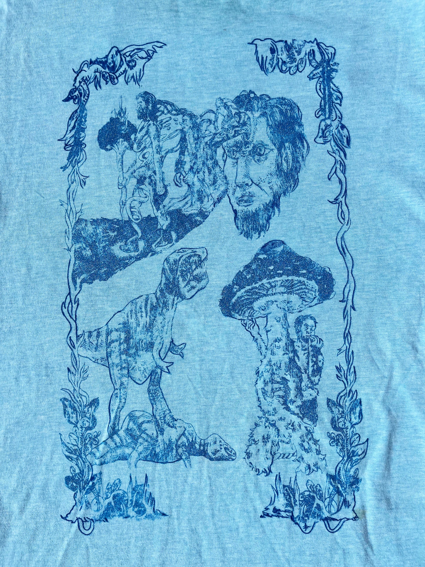 XL Evolution blue short sleeve shirt