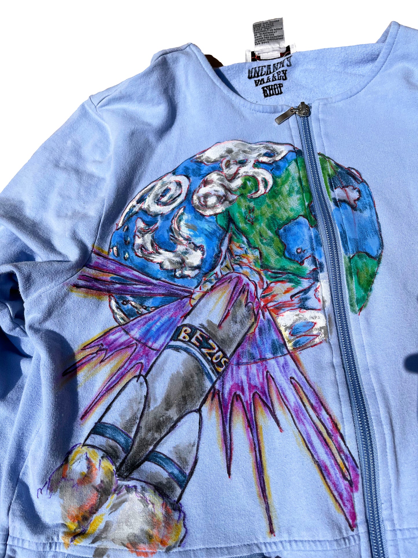 LARGE Billionaires Shouldn't Exist 1/1 hand drawn jacket