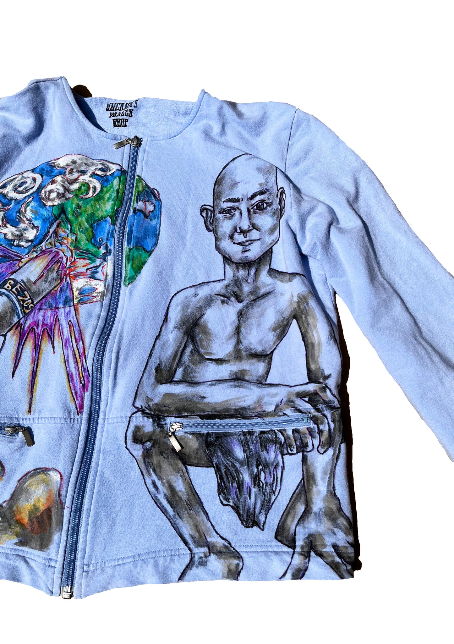 LARGE Billionaires Shouldn't Exist 1/1 hand drawn jacket
