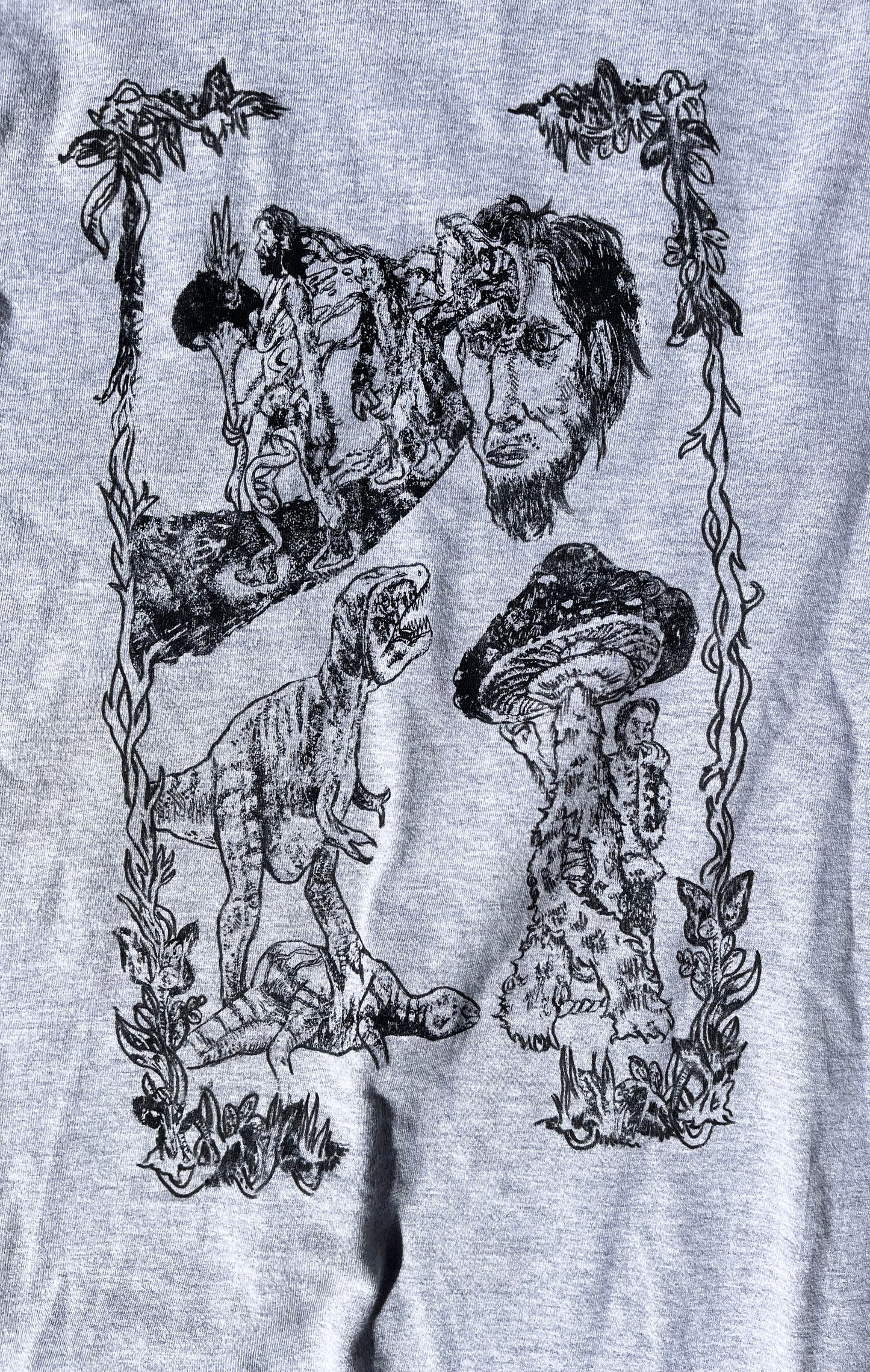 LARGE Evolution gray short sleeve shirt