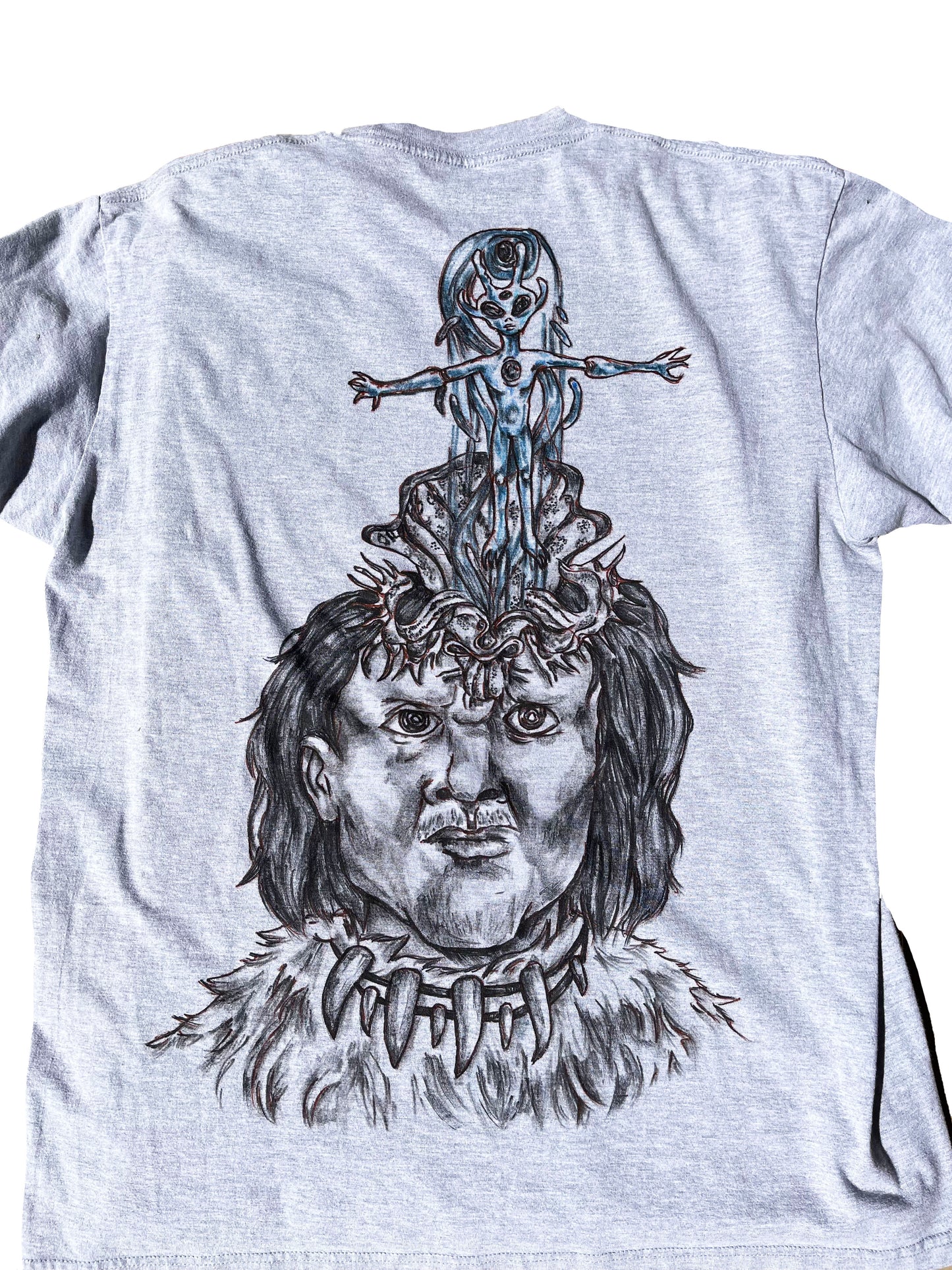 LARGE Evolution gray short sleeve shirt