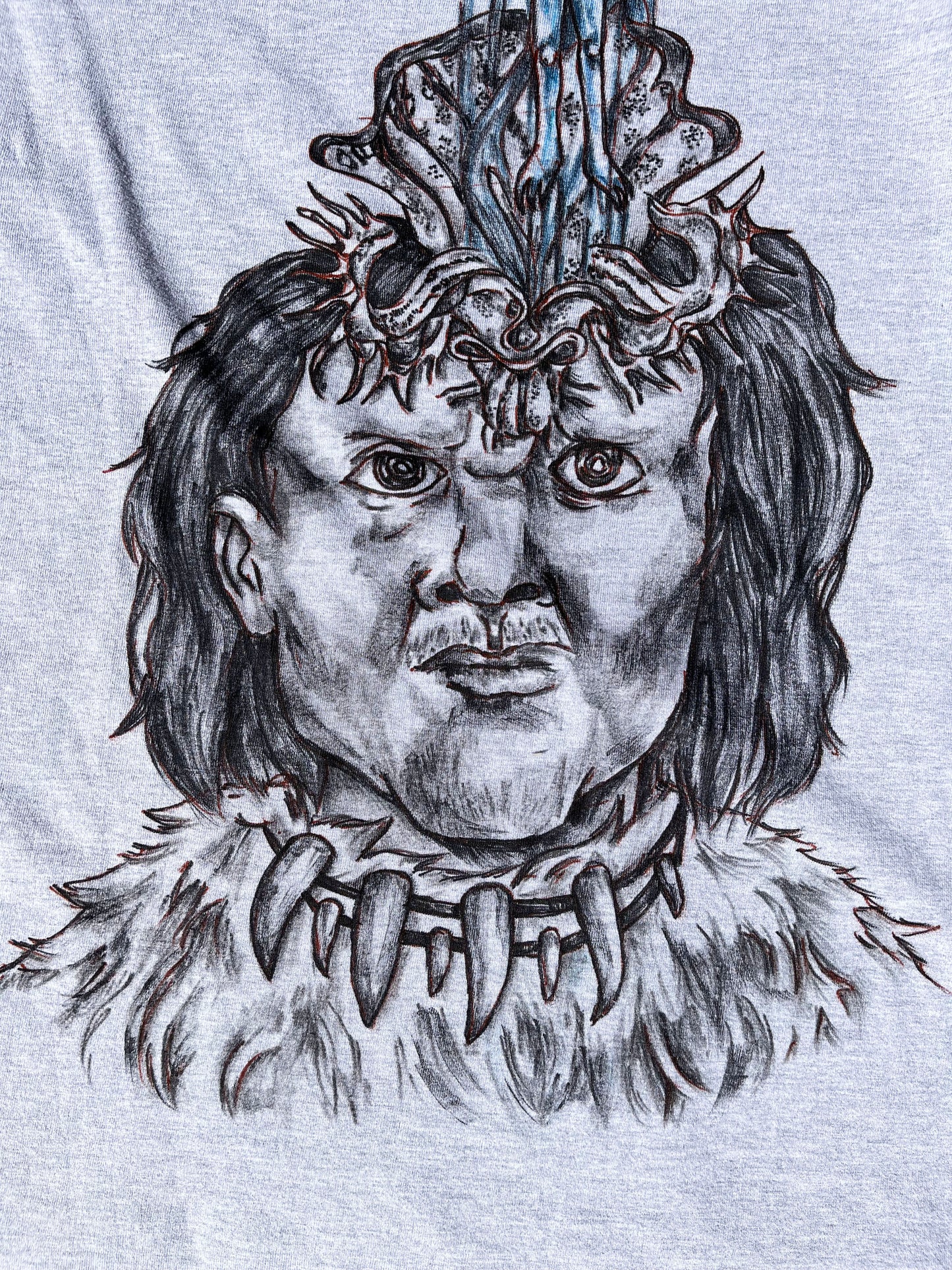 LARGE Evolution gray short sleeve shirt
