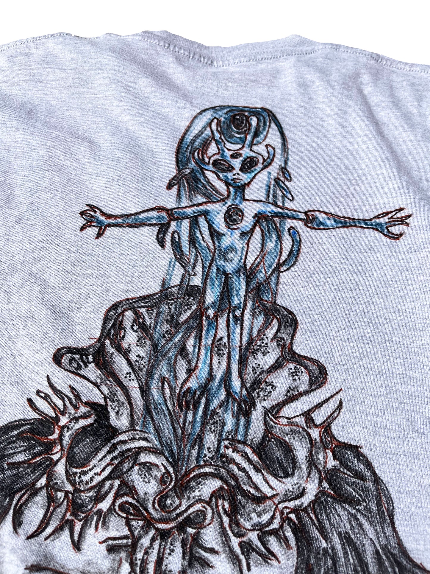 LARGE Evolution gray short sleeve shirt