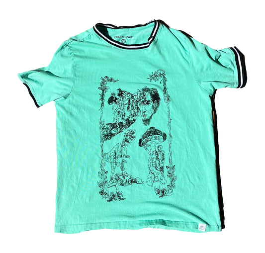 MEDIUM Evolution green short sleeve shirt