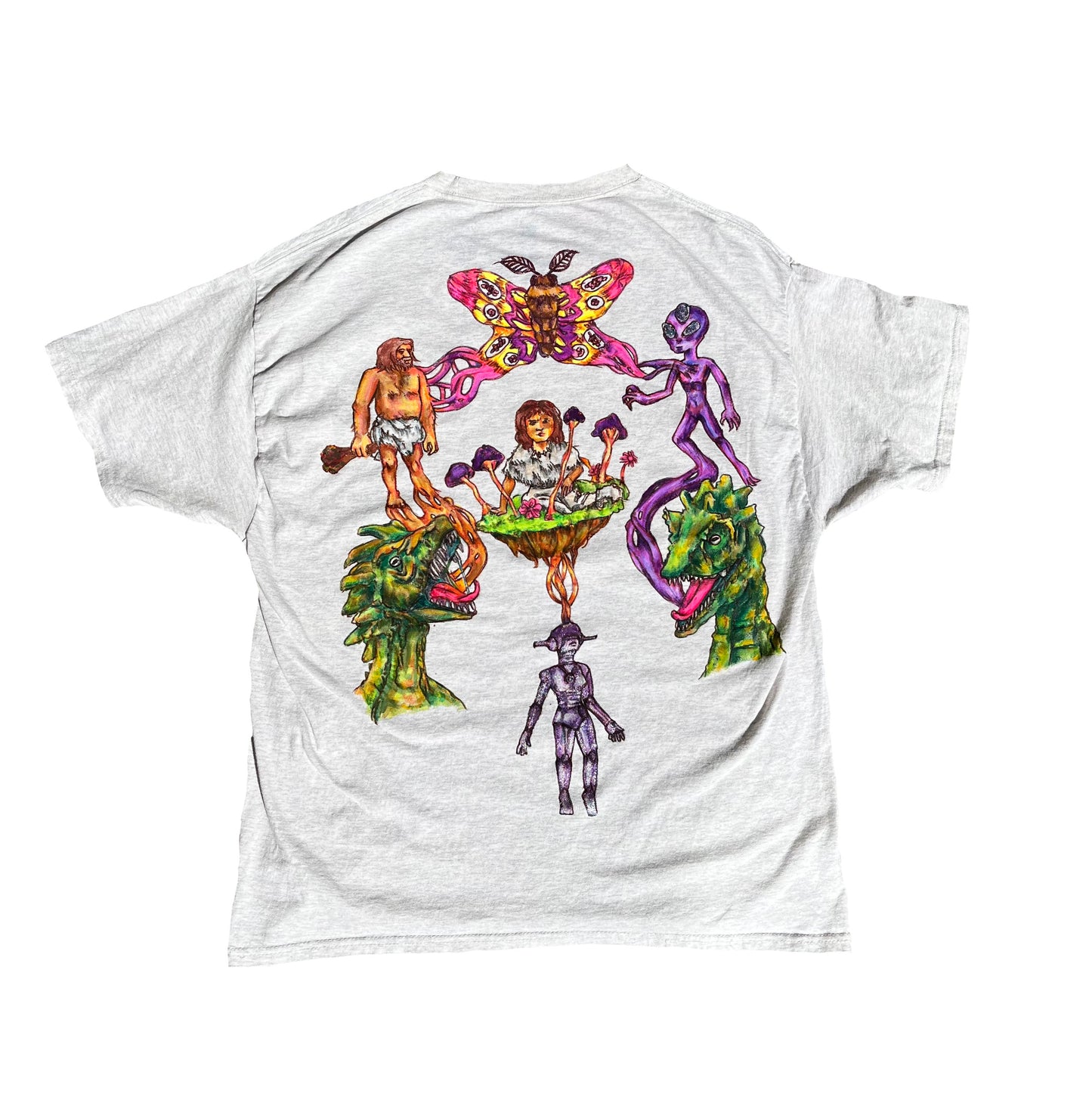 XL Evolution heather gray short sleeve shirt