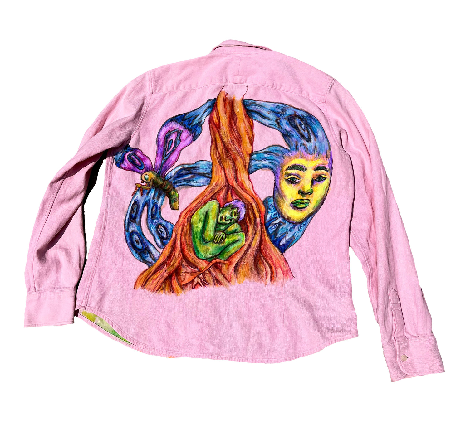 Divine 1/1 hand drawn button up shirt