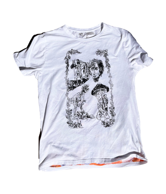 LARGE Evolution white short sleeve shirt