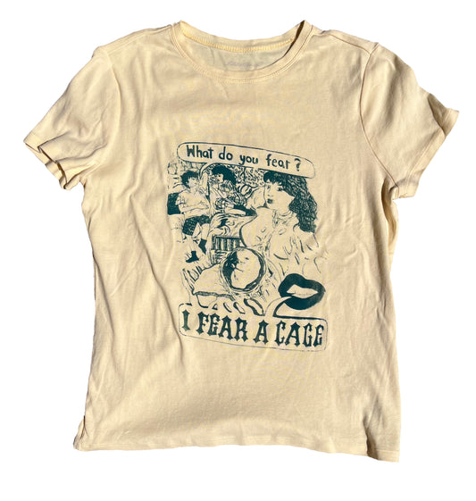 Large I Fear A Cage 06 Graphic Tee Shirt