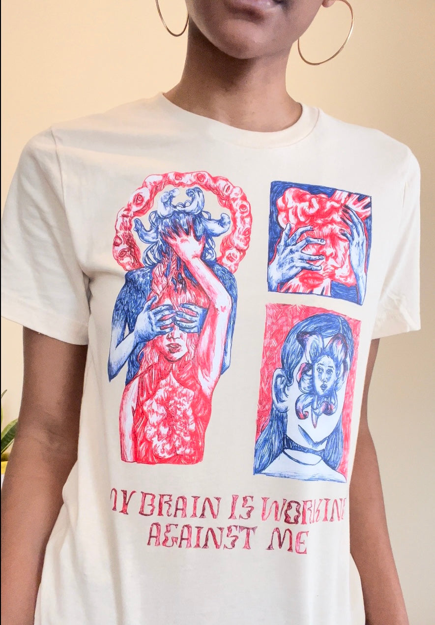 My Brain Is Working Against Me Short-Sleeve Unisex T-Shirt