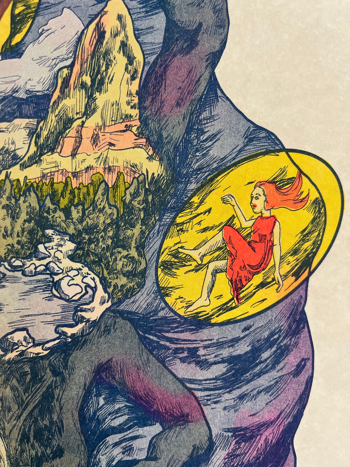 Mother Earth Risograph Print