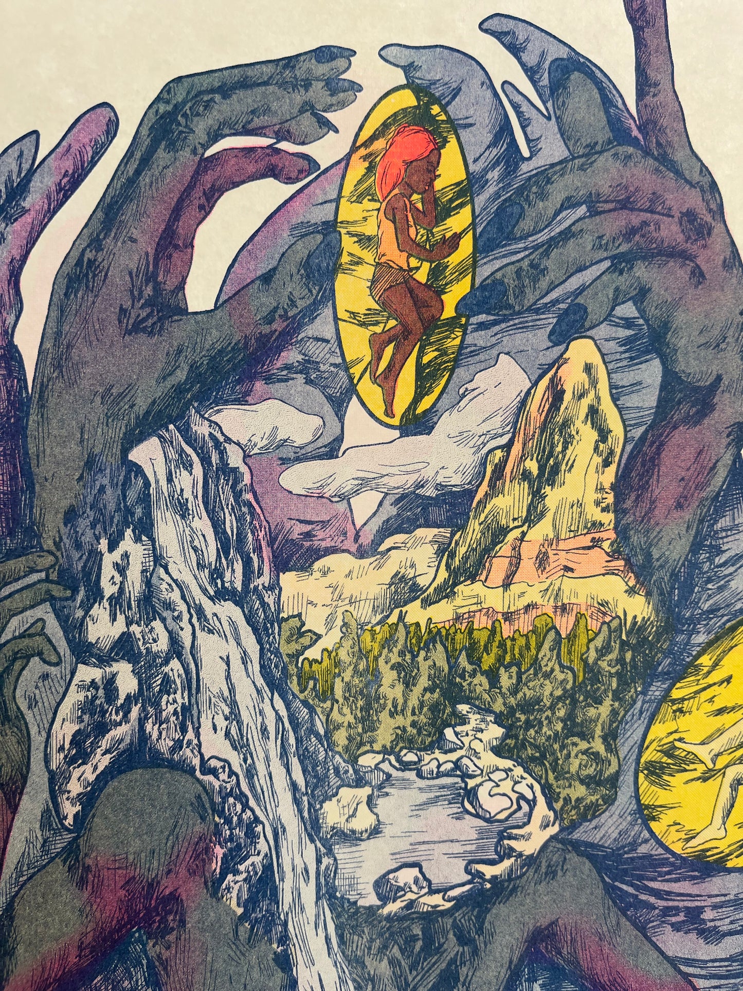 Mother Earth Risograph Print