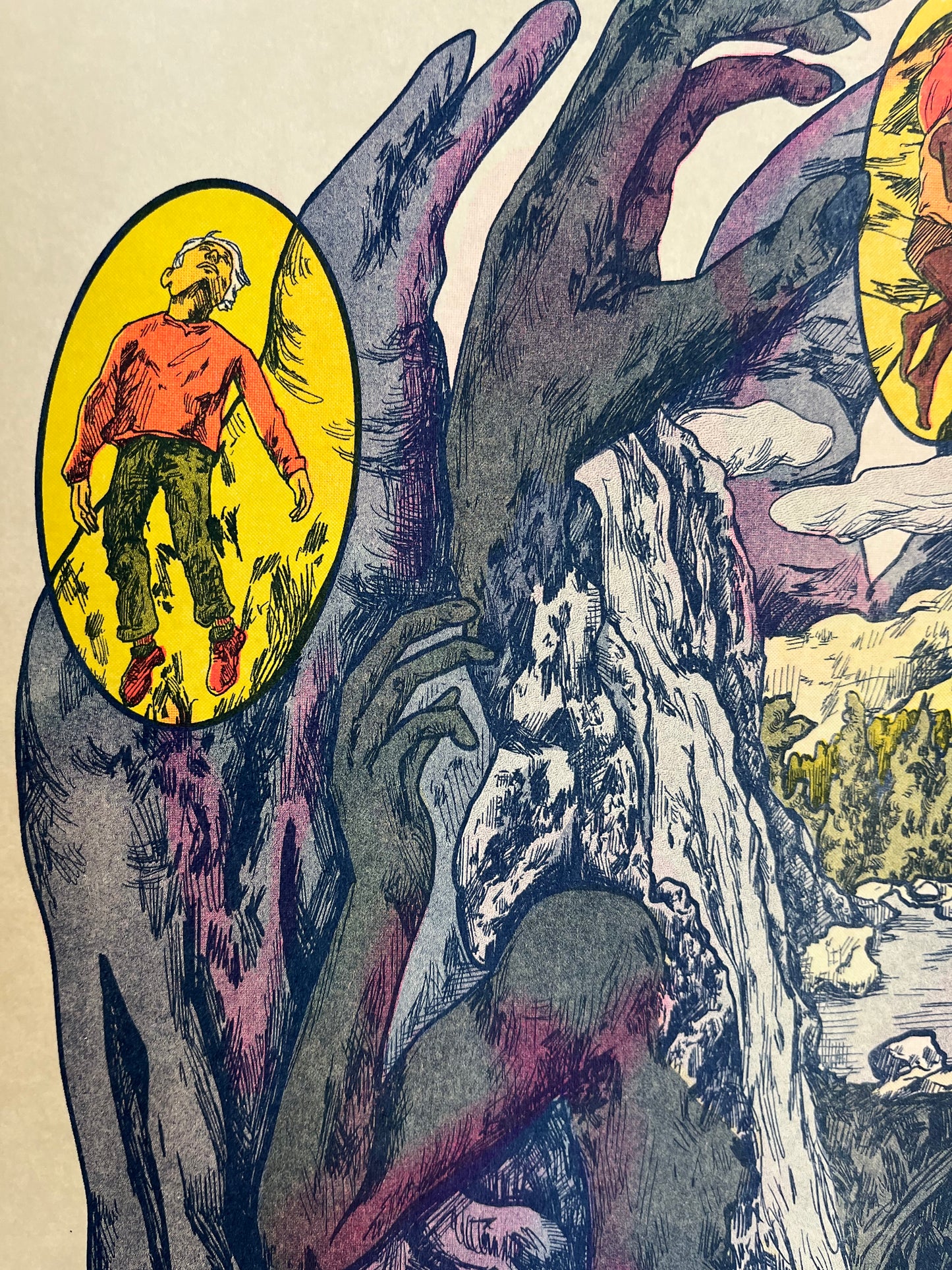 Mother Earth Risograph Print