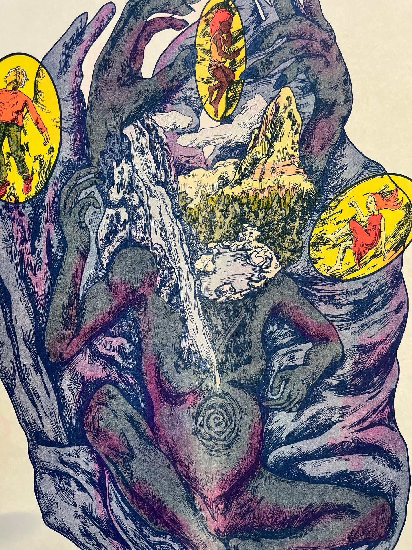 Mother Earth Risograph Print