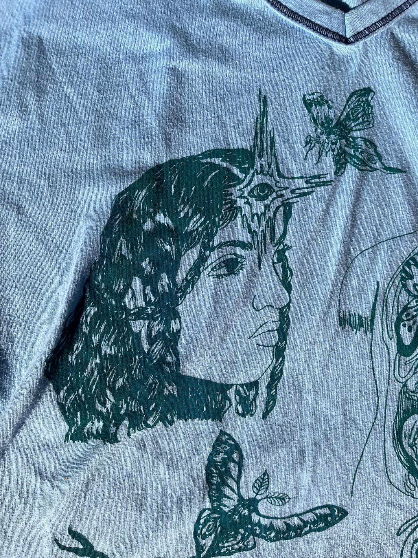 LARGE Journey short sleeve blue graphic tee shirt 02
