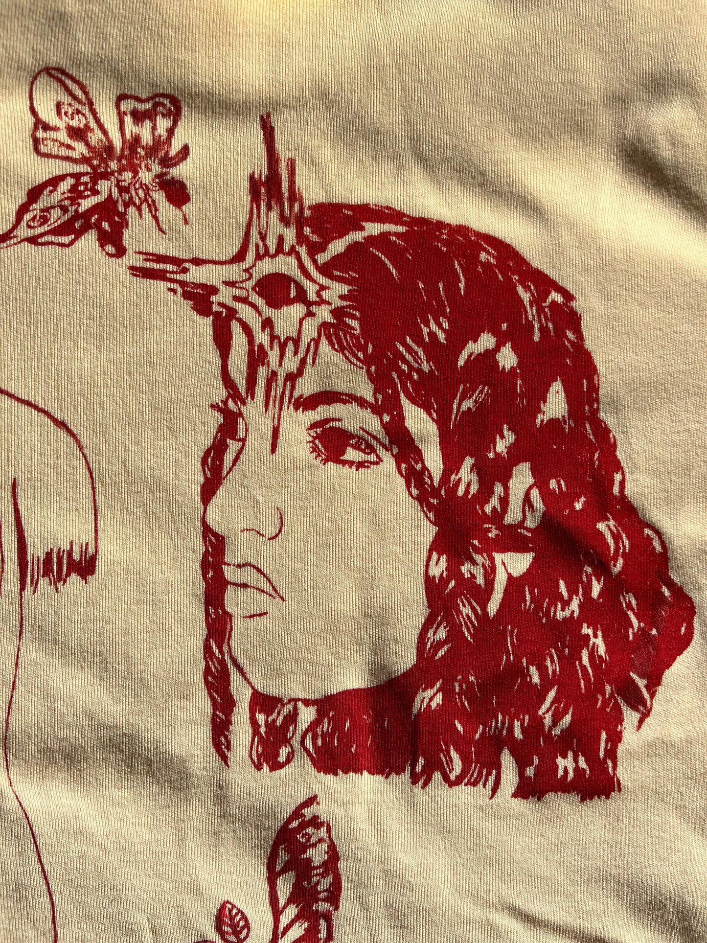 LARGE Journey short sleeve yellow graphic tee shirt 04