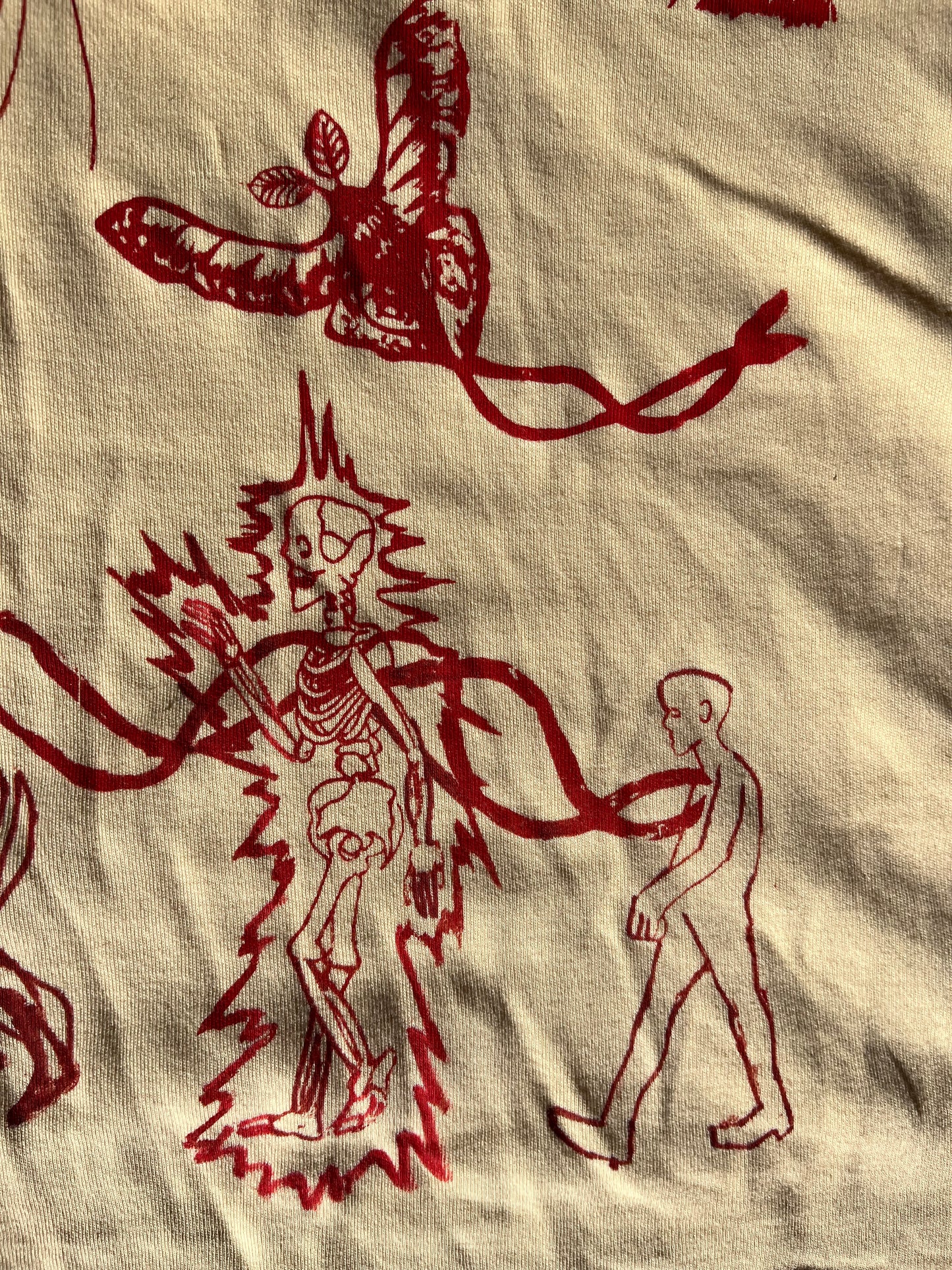 LARGE Journey short sleeve yellow graphic tee shirt 04