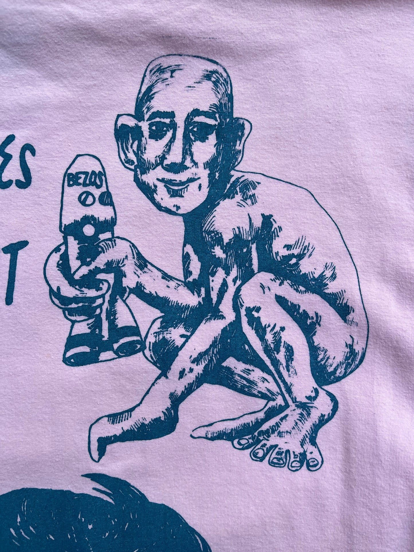 XL Billionaires Shouldnt Exist pink graphic tee shirt 12