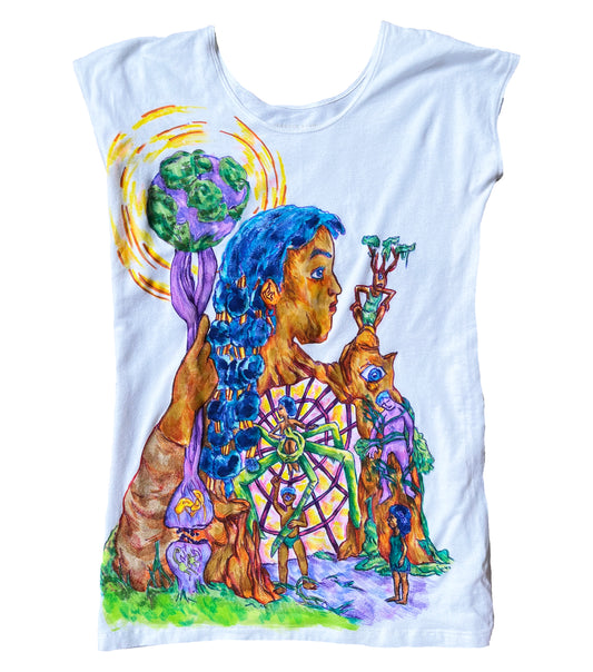 The Cave 1/1 Hand Drawn Graphic Tee Shirt