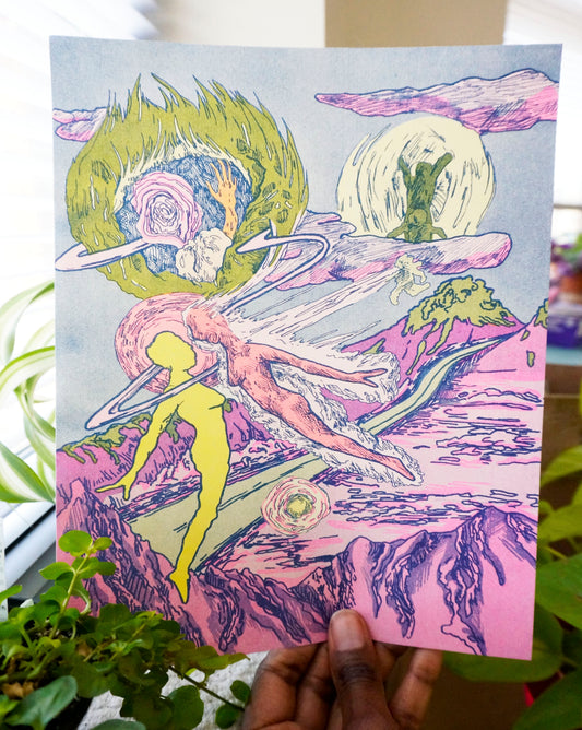 Freedom Risograph Print