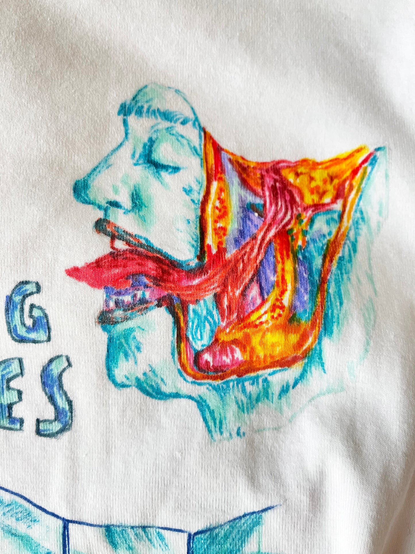 Nothing Changes 1/1 Hand Drawn Short Sleeve T Shirt