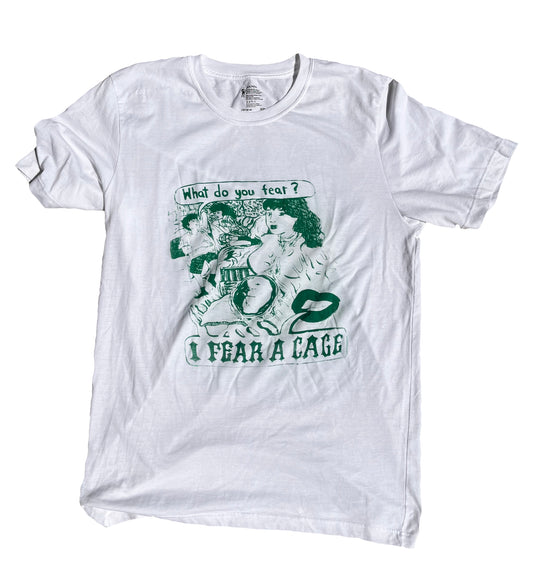 Large I Fear A Cage 03 Graphic Tee Shirt