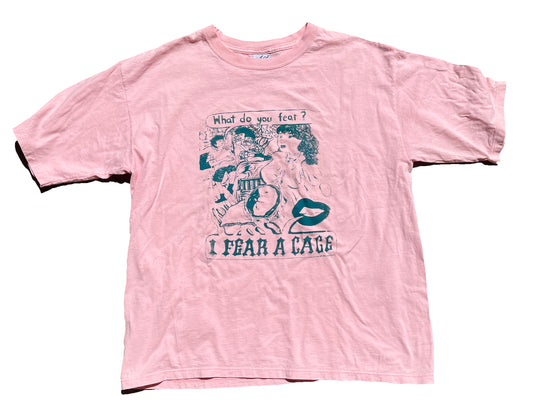 Large I Fear A Cage 01 Graphic Tee Shirt