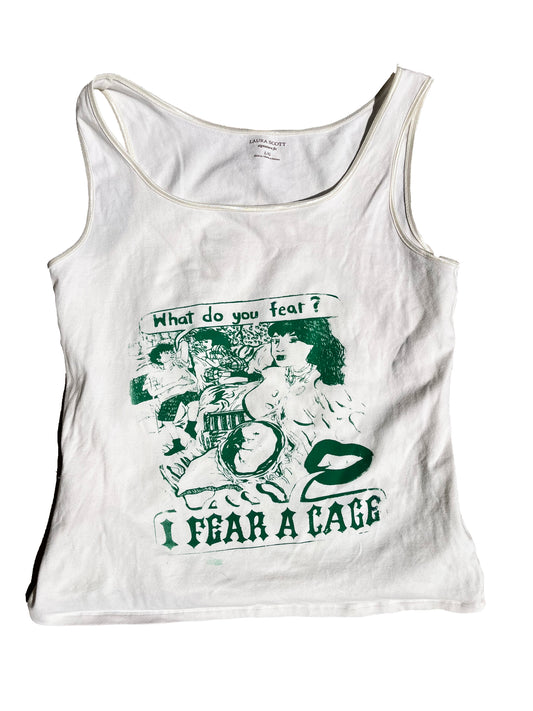 Large I Fear A Cage 04 Graphic Tee Shirt