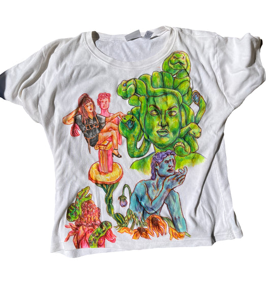 Medusa 1/1 Hand Drawn Graphic Tee Shirt