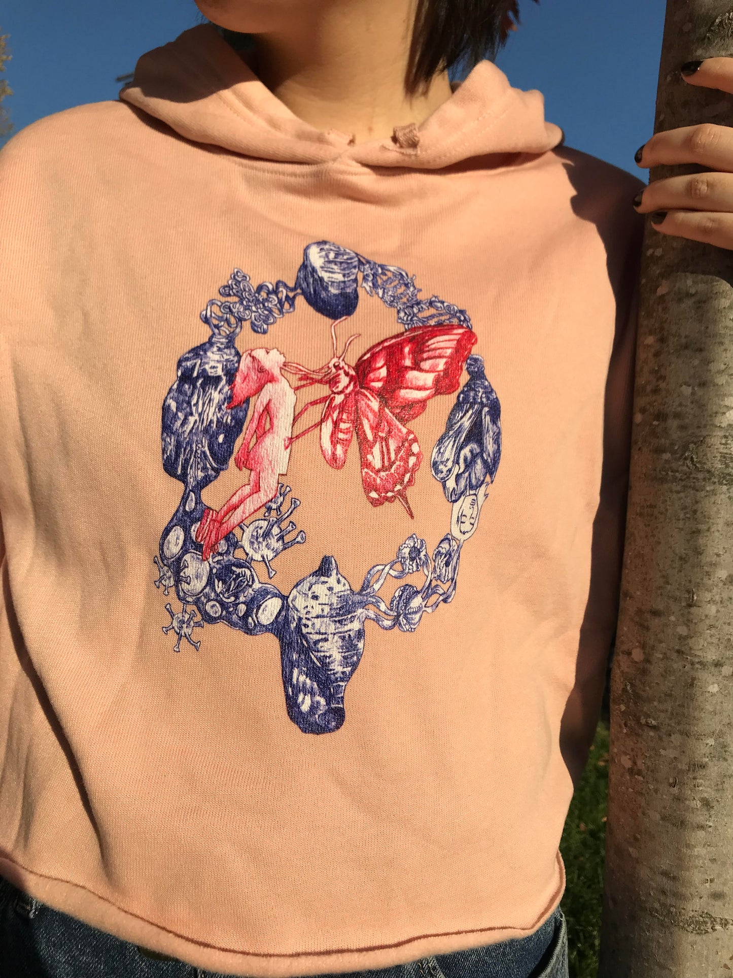 Circle of Life Crop Hoodie