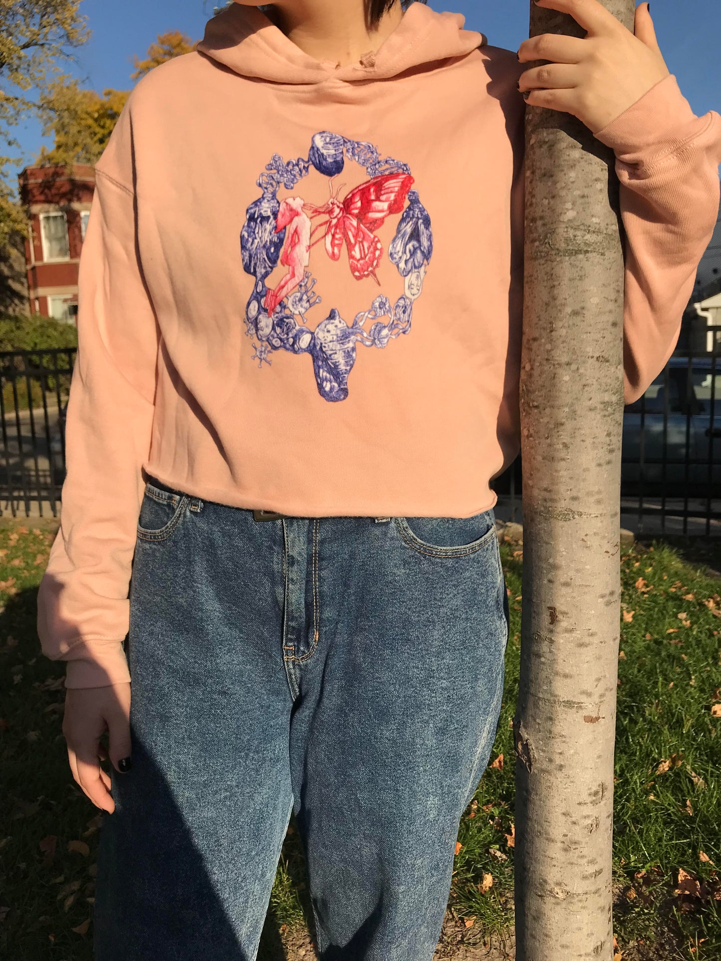 Circle of Life Crop Hoodie