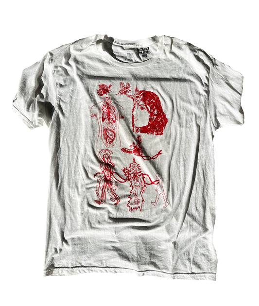 XXL Journey short sleeve white graphic tee shirt 06