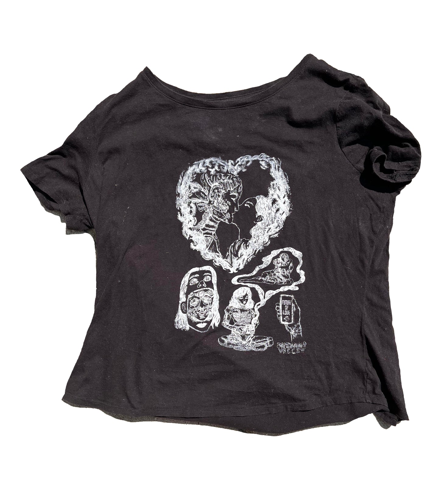 Future of Love 3x black short sleeve graphic tee shirt