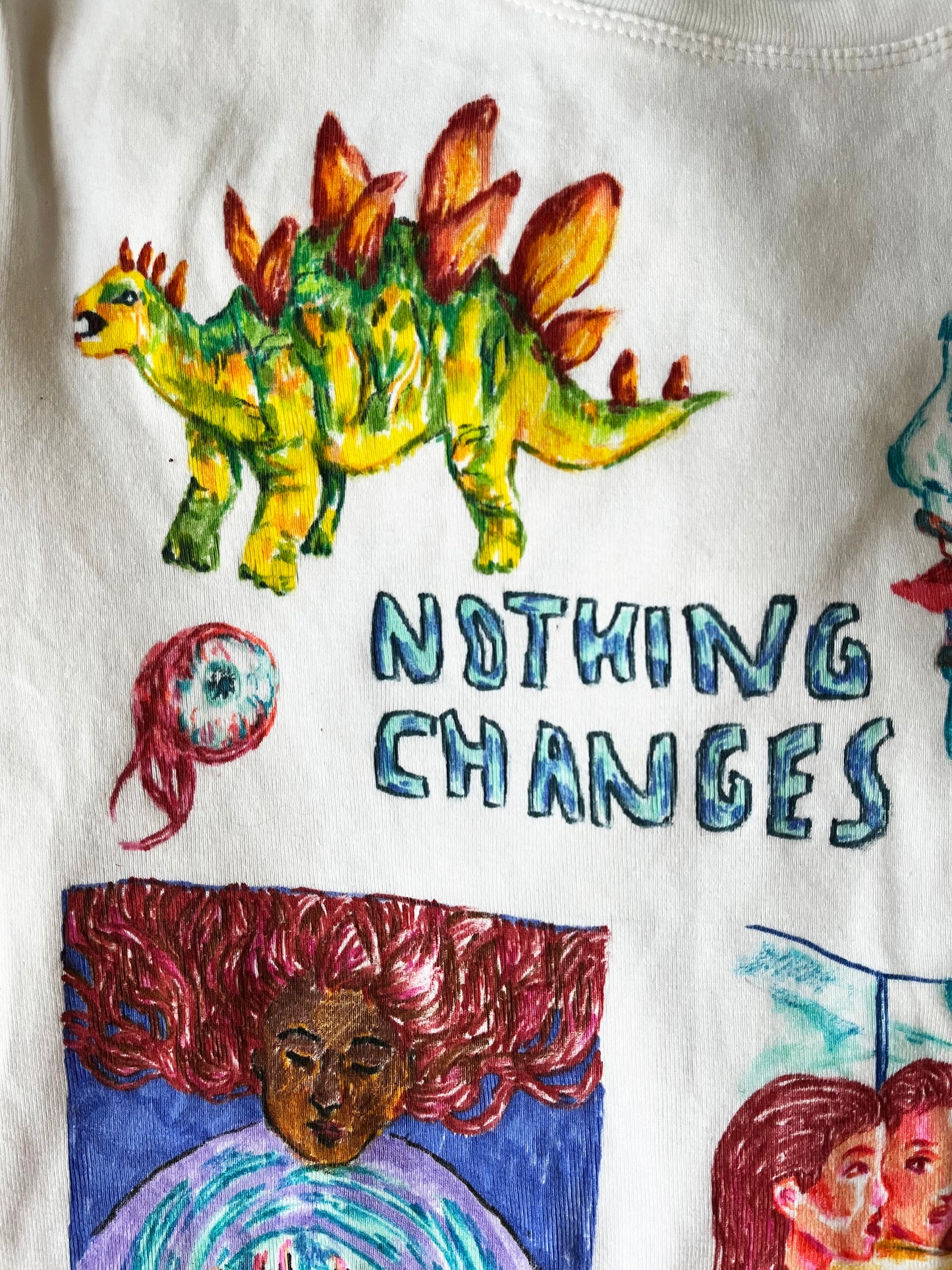 Nothing Changes 1/1 Hand Drawn Short Sleeve T Shirt